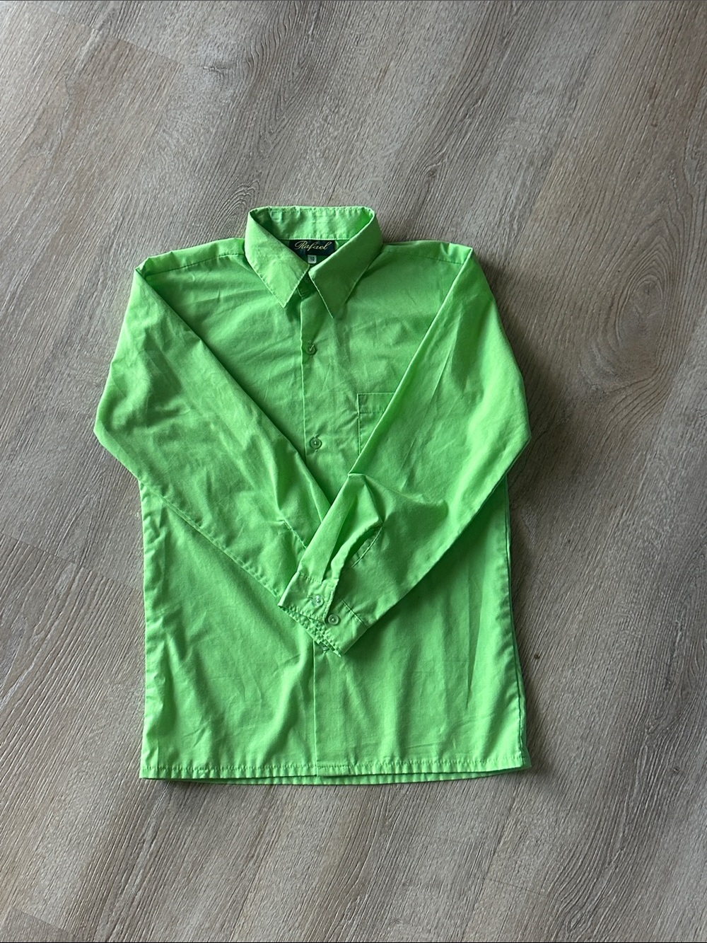 RAFAEL Lime Green Button-Down Shirt